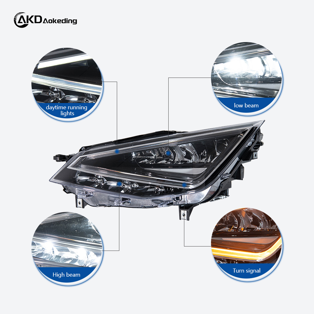 AKD Headlight Upgrade Kit for 2018 SEAT Ibiza Vehicles 