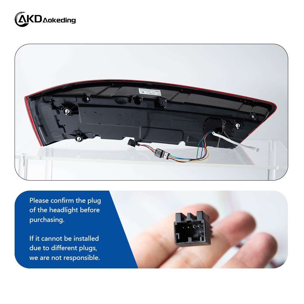 AKD Is Suitable for Retrofitting The Taillight Assembly of 2016-2019 Audi Q7 with New LED Dynamic Daytime Running Lights And Sequential Turn Signals.
