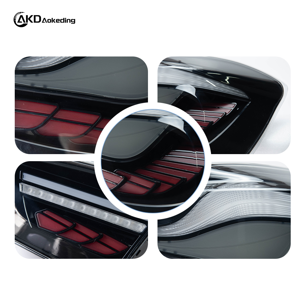 AKD taillight assembly for 2015-2019 BMW 1 Series, F20/F21 modified with dragon scale LED taillights and flowing turn signals.
