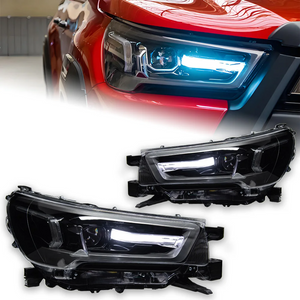 AKD Auto Styling Koplamp Voor Toyota Hilux Revo Rocco Led Koplamp 2021-2024 Koplampen Hilux Drl Richtingaanwijzer Hoge Auto Accessoires