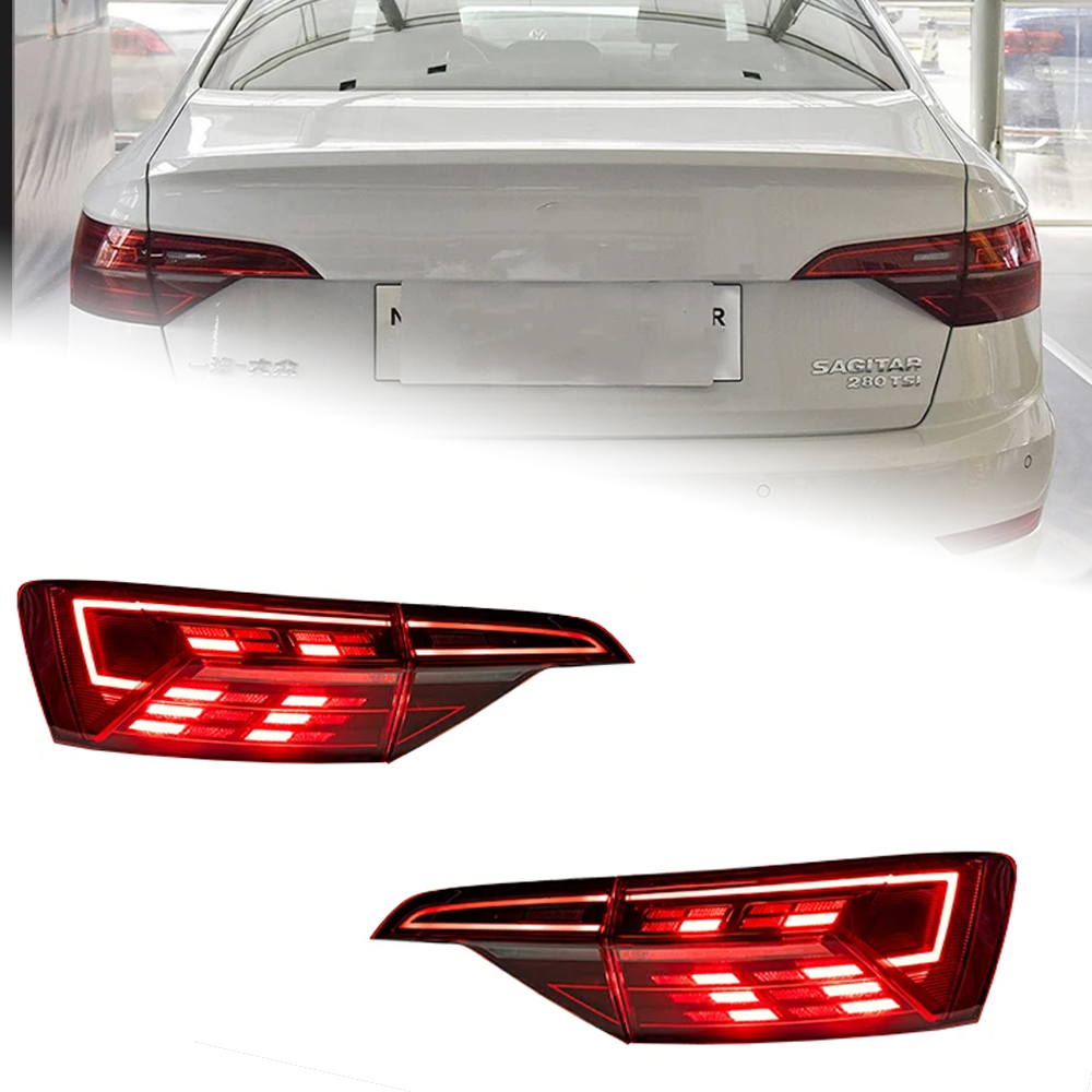 AKD Car Lights for Volkswagen Jetta Sagitar 2019-2022 LED Auto Taillight Assembly Upgrade AKD Original Design Exterior Accessories