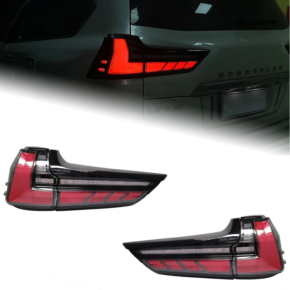 AKD Tail Lights Parts For Lexus LX570 2016-2019 Taillights Rear Lamp LED DRL Running Signal Brake Reversing Parking light Facelift