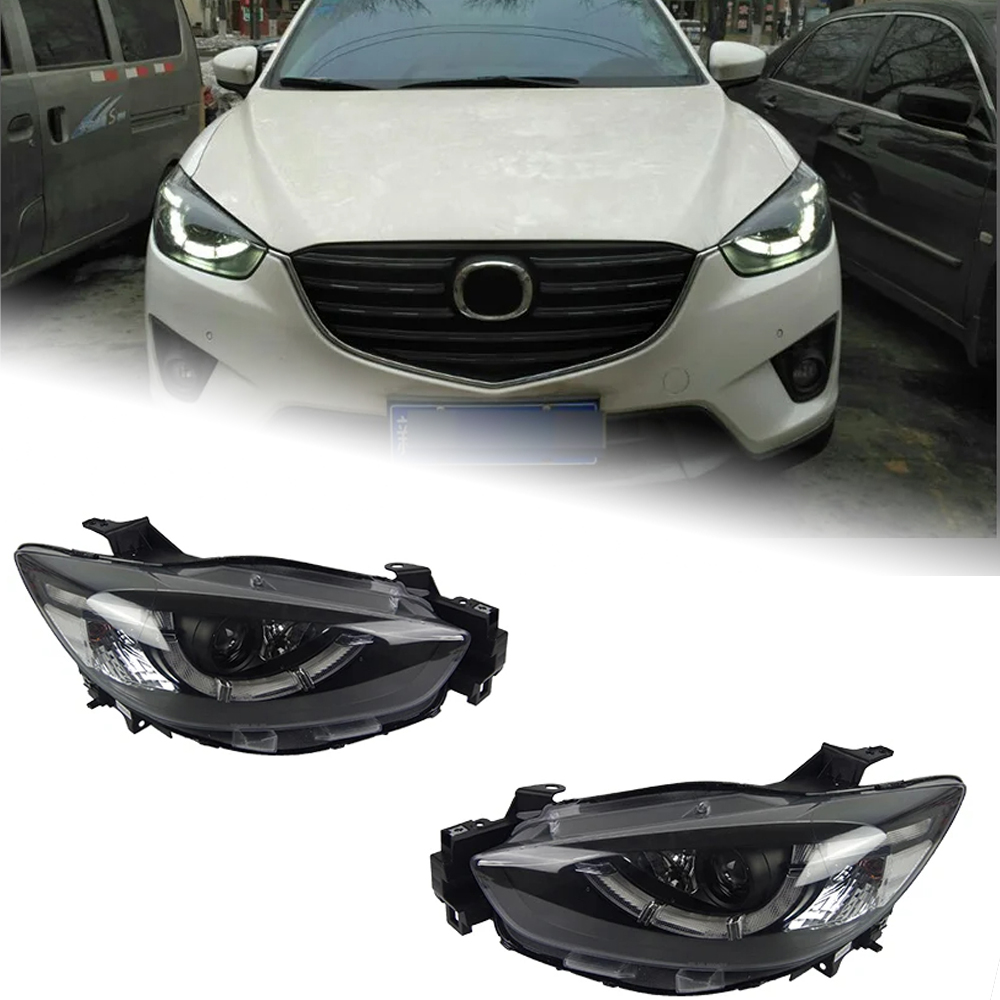 AKD Car Styling Head Lamp for Mazda CX-5 Headlights 2012-2016 CX5 LED Headlight Angel Eye LED DRL Hid Bi Xenon Auto Accessories