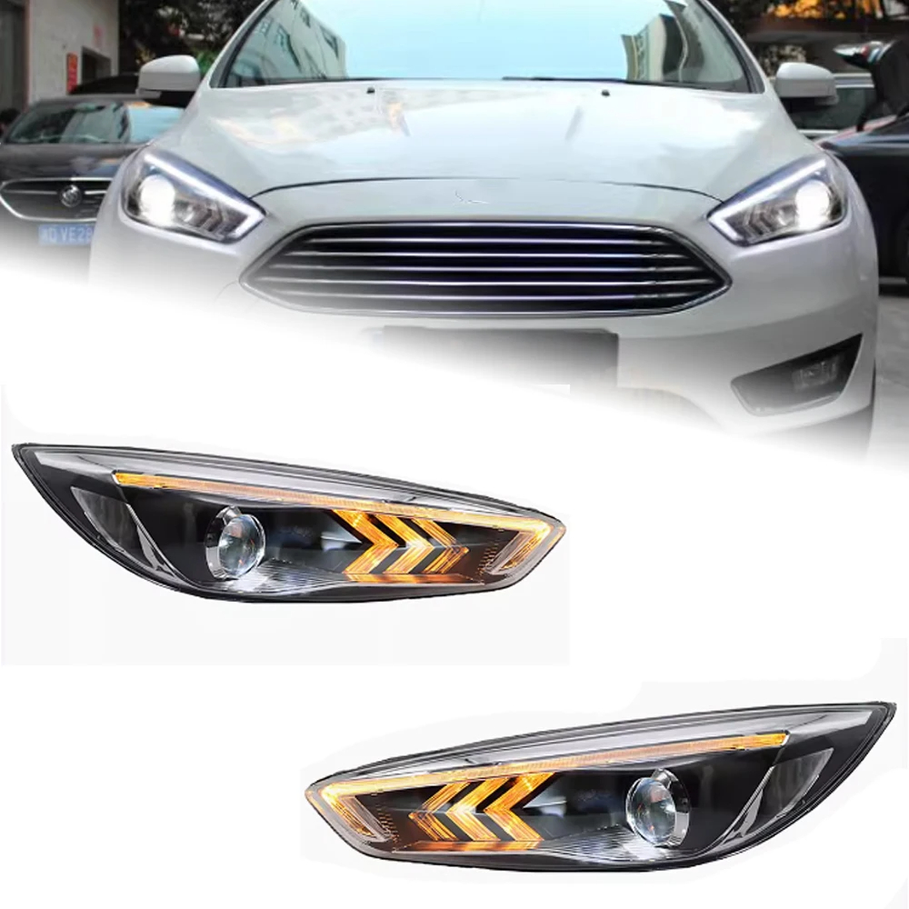 AKD Car Styling for Ford Focus Headlights 2015-2017 New Focus LED Headlight Dynamic Signal Led Drl Hid Auto Accessories