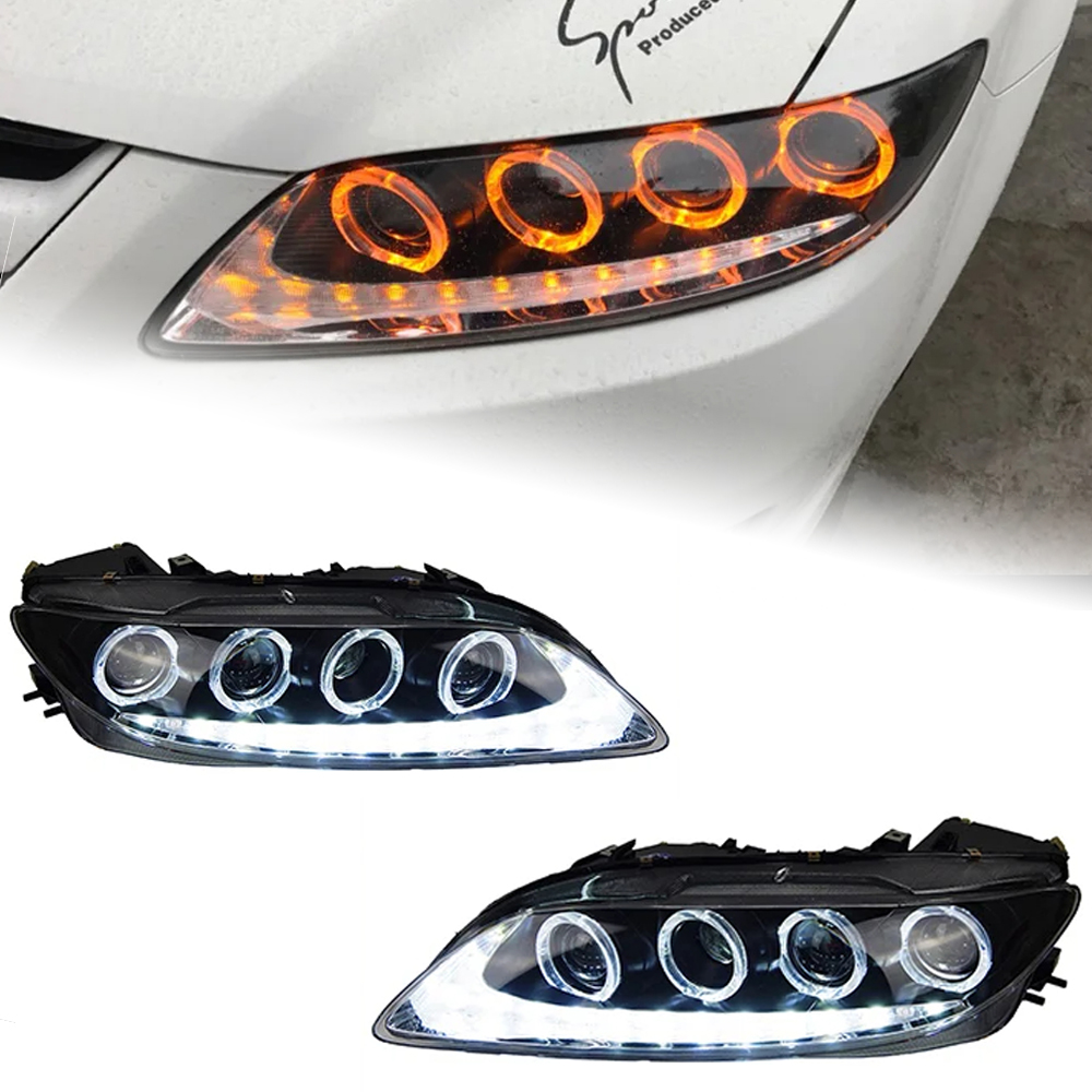 AKD Car Lights for Mazda 6 2003-2015 M6 LED Headlights Assembly Upgrade DRL Bifocal Lens Xenon Dynamic Turn Signal Lamp Accessories