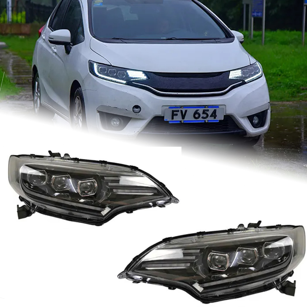 AKD Car Styling Head Lamp for Honda Fit Headlights 2014-2018 New Jazz All LED Headlight LED DRL Hid Bi Xenon Auto Accessories