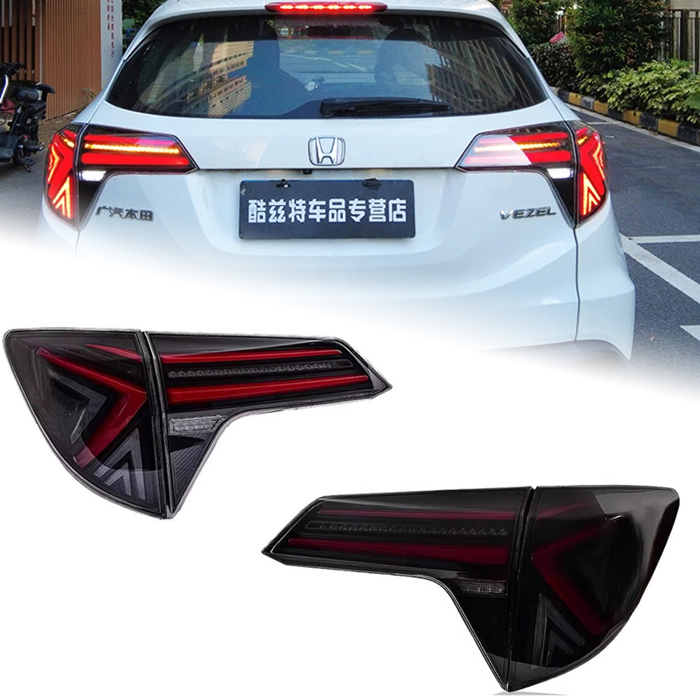 AKD Car Styling for Honda HR-V LED Tail Light 2015-2020 HRV Vezel Rear Fog Brake Turn Signal Auto Accessories