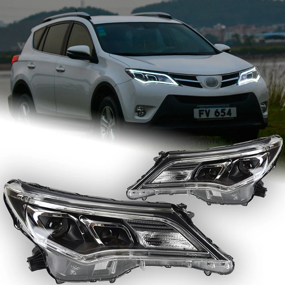 AKD Car Styling Head Lamp for Toyota RAV4 Headlights 2013-2016 RAV 4 LED Headlight DRL Hid Bi Xenon Automotive Accessories