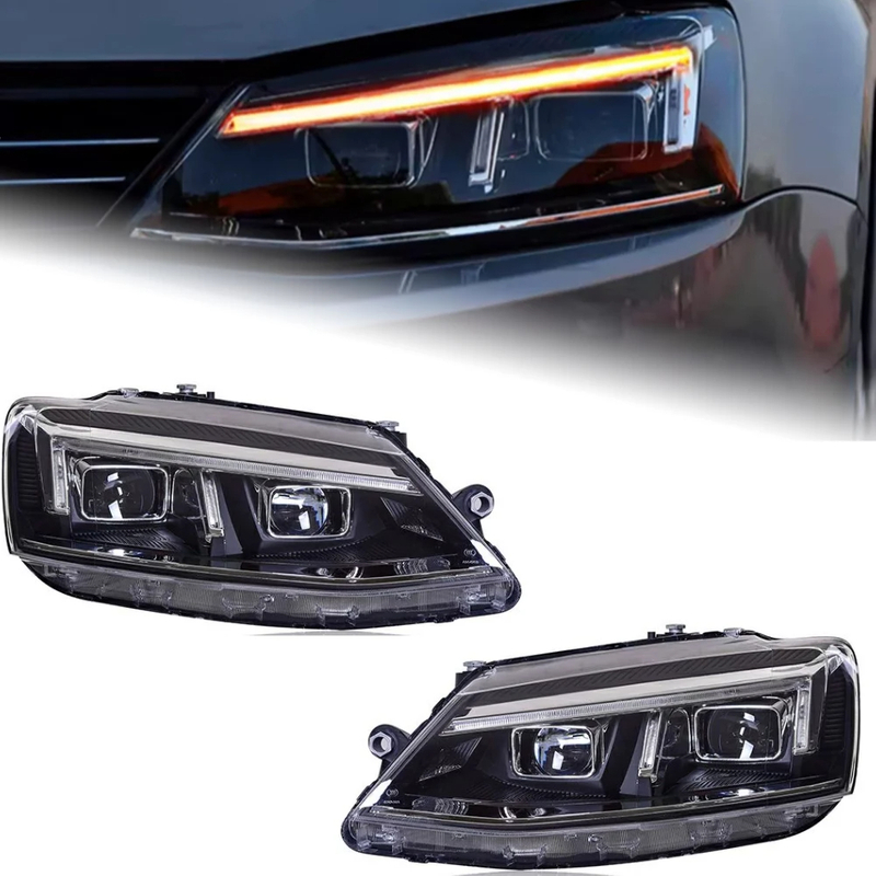 AKD Car Styling Head Lamp for VW Jetta Mk6 LED Headlight 2011-2018 R8 Design Headlights Drl Hid Bi Xenon Auto Accessories