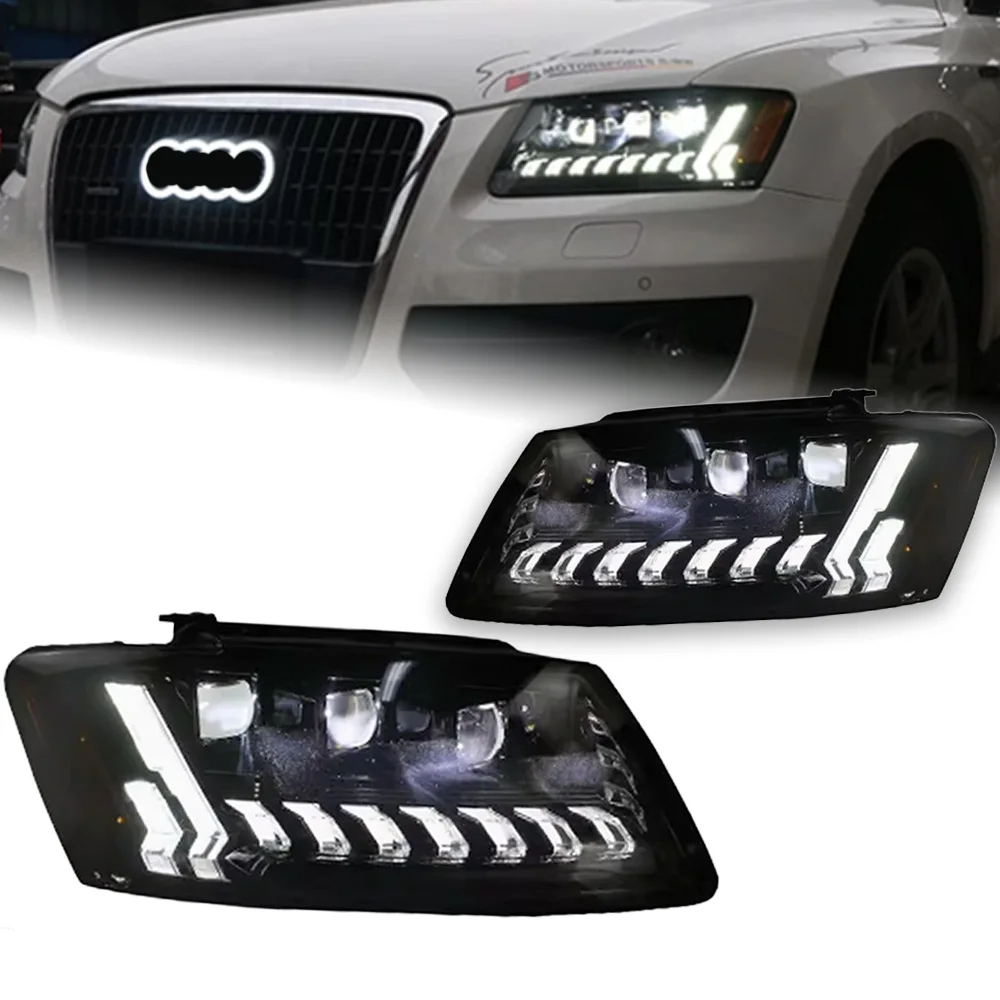 AKD Car Styling for Audi Q5 Headlights 2009-2018 Q5 LED Headlight Projector Lens Siginal DRL Head Lamp Automotive Accessories