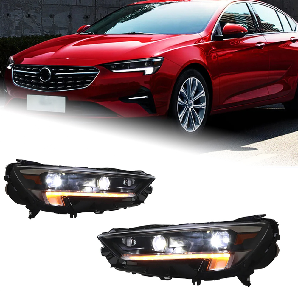 AKD Head Lamp for Opel Buick Regal LED Headlight 2020-2022 Headlights Regal DRL Turn Signal High Beam Angel Eye Projector Lens