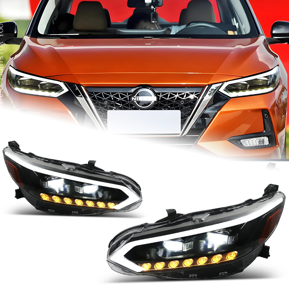 AKD Car Lights For Sylphy 2020-2022 Sentra LED Auto Headlights Assembly Upgrade Projector Lens Dynamic Lamp Tools Accessories Kit