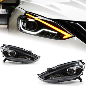 AKD Car Styling for Nissan Sylphy Sentra LED Headlight 2016-2018 New Design DRL Hid Option Head Lamp Angel Eye Beam Accessories