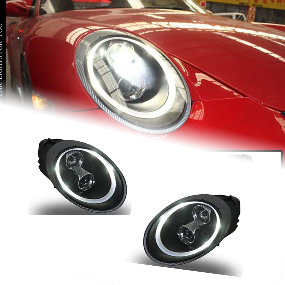 AKD Car Styling for Porsche 997 Headlights 2005-2008 911 LED Headlight DRL High Low Beam Xenon Head Lamp Accessories