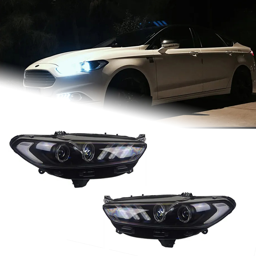 AKD Car Styling for Ford Fusion Headlight 2013-2017 Mondeo DRL Mustang Design Hid Dynamic Signal Bi Xenon LED Beam Accessories