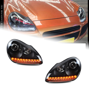 AKD Car Styling for Porsche Cayenne Headlights 2004-2008 Cayenne LED Headlight DRL High Low Beam Xenon Head Lamp Accessories