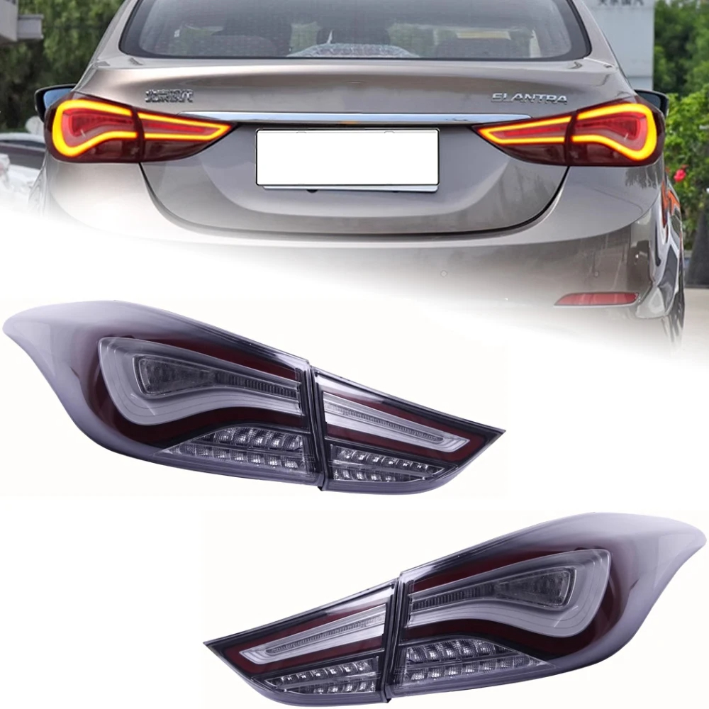 AKD Car Styling for Hyundai Elantra Tail Light 2011-2016 LED Tail Lamp LED Rear Lamp DRL Signal Brake Reverse auto Accessories