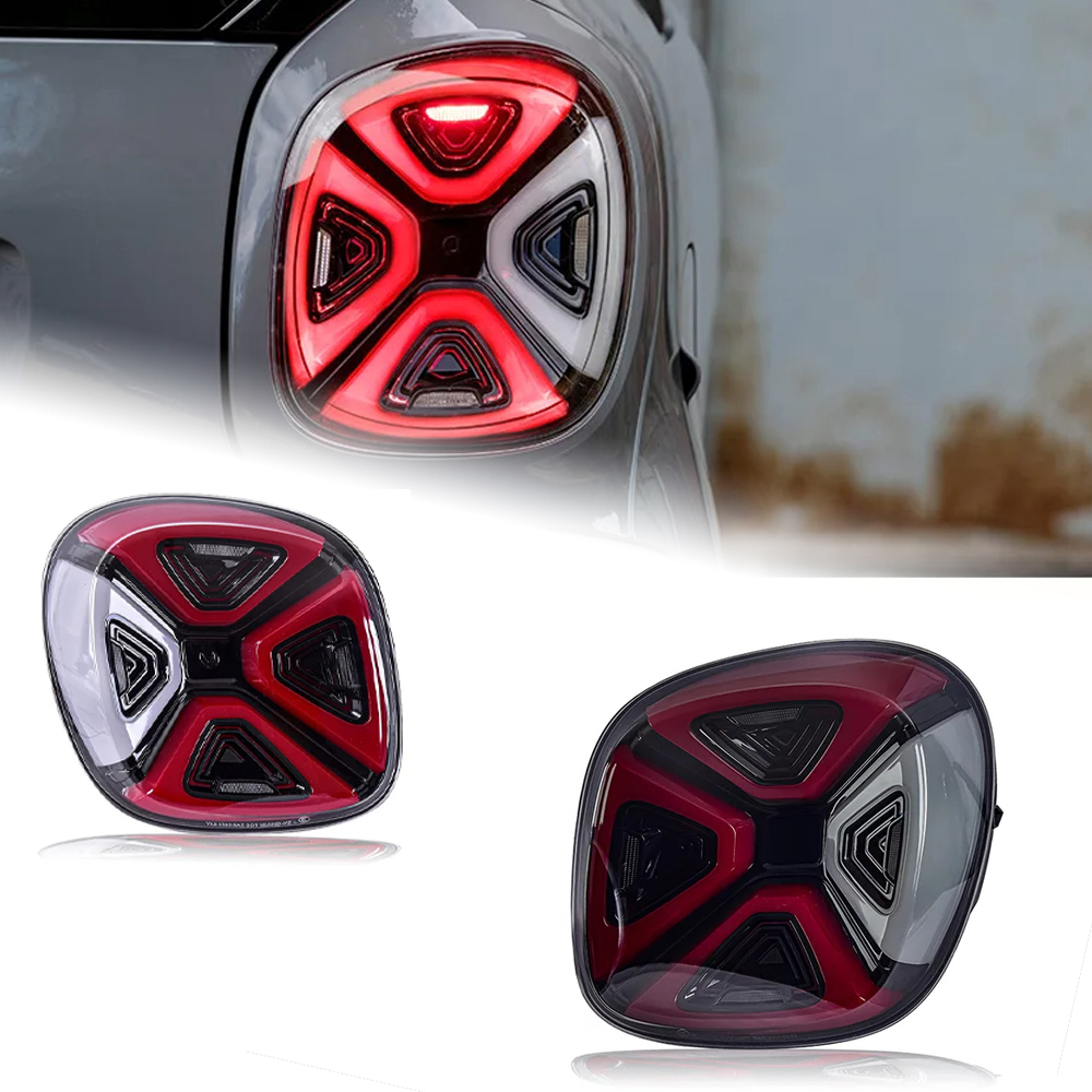 AKD Car Styling Taillights for Smart W453 LED Tail Lamp 2015-2020 Tail Light DRL Rear Turn Signal Automotive Accessorie