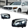 AKD Car Styling Headlights for Benz GLC W253 FLC LED Headlight 2016-2019 GLC200 GLC260 GLC300 GLC350 GLC43 GLC63 Upgrade Head Lamp DRL Signal Projector Len Automotive Accessories