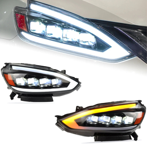 AKD Car Styling Headlights for Nissan Sylphy Sentra LED Headlight 2016-2019 DRL Hid Option Head Lamp Angel Eye Beam Accessories