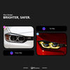 AKD Suitable for BMW 3 Series F30 modified dual-color golden eye laser headlight spoon lens