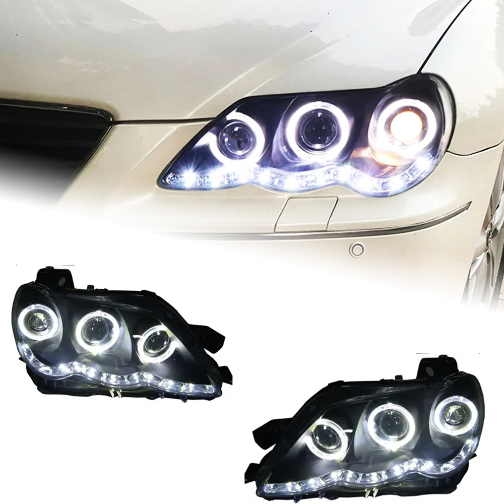 AKD Head Lamp for Toyota Mark X LED Headlight 2004-2009 Headlights Reiz DRL Turn Signal High Beam Angel Eye Projector Lens