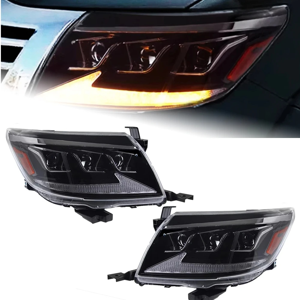 AKD Car Styling Head Lamp for Toyota Hilux VIGO LED Headlight 2011-2014 Headlights Hilux DRL Turn Signal High B Auto Accessories