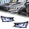 AKD Car Lights For Toyota Hilux Revo Rocco Vigo 2015-2021 LED Auto Headlights Assembly Upgrade Bicofal Lens Signal Lamp Tool Accessories