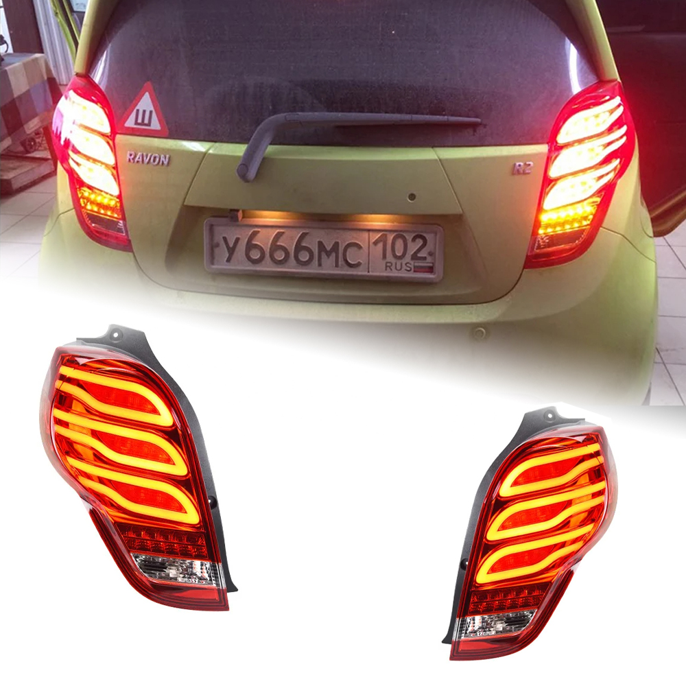 AKD Car Styling for Chevrolet Spark Tail Lights 2012-2017 New Spark LED Tail Lamp DRL Signal Brake Reverse auto Accessories