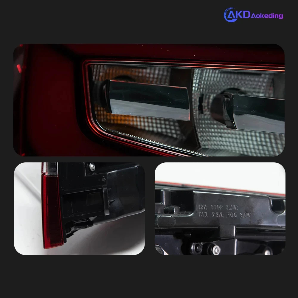 AKD Car Styling Tail Lamp for Octavia Tail Light 2016-2019 New Octavia LED Tail Lights Rear Stop LED DRL Reverse auto Accessories