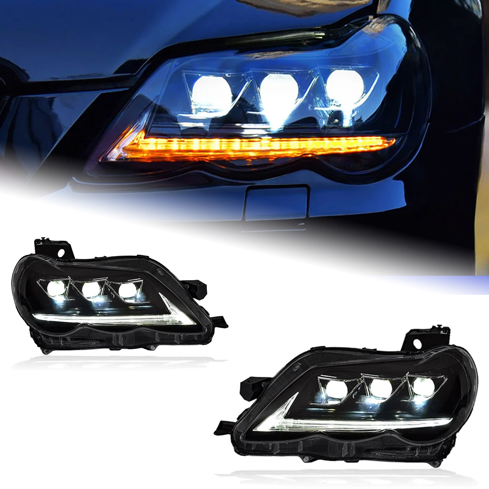 AKD Head Lamp for Toyota Mark X LED Headlight 2005-2009 Headlights Reiz DRL Turn Signal High Beam Angel Eye Projector Lens