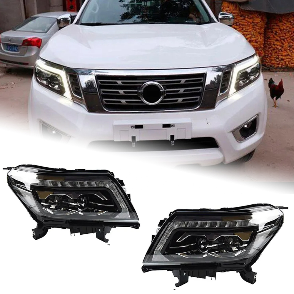 AKD Car Styling for Navara Headlights 2015-2019 NP300 Frontier LED Headlight Head Lamp Signal DRL Hid Bi Xenon Auto Accessories