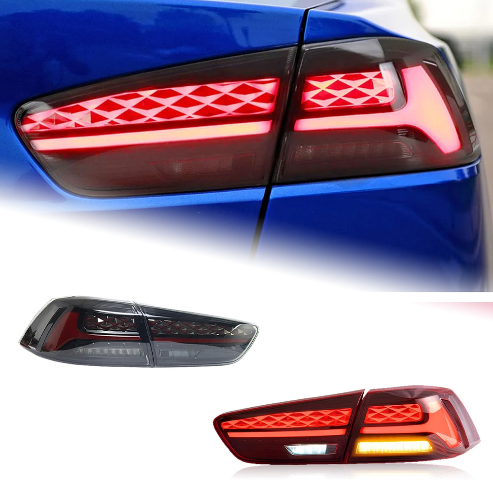 AKD Tail Lamp for Mitsubishi Lancer LED Tail Light 2009-2016 Lancer EX Rear Fog Brake Turn Signal Automotive Accessories