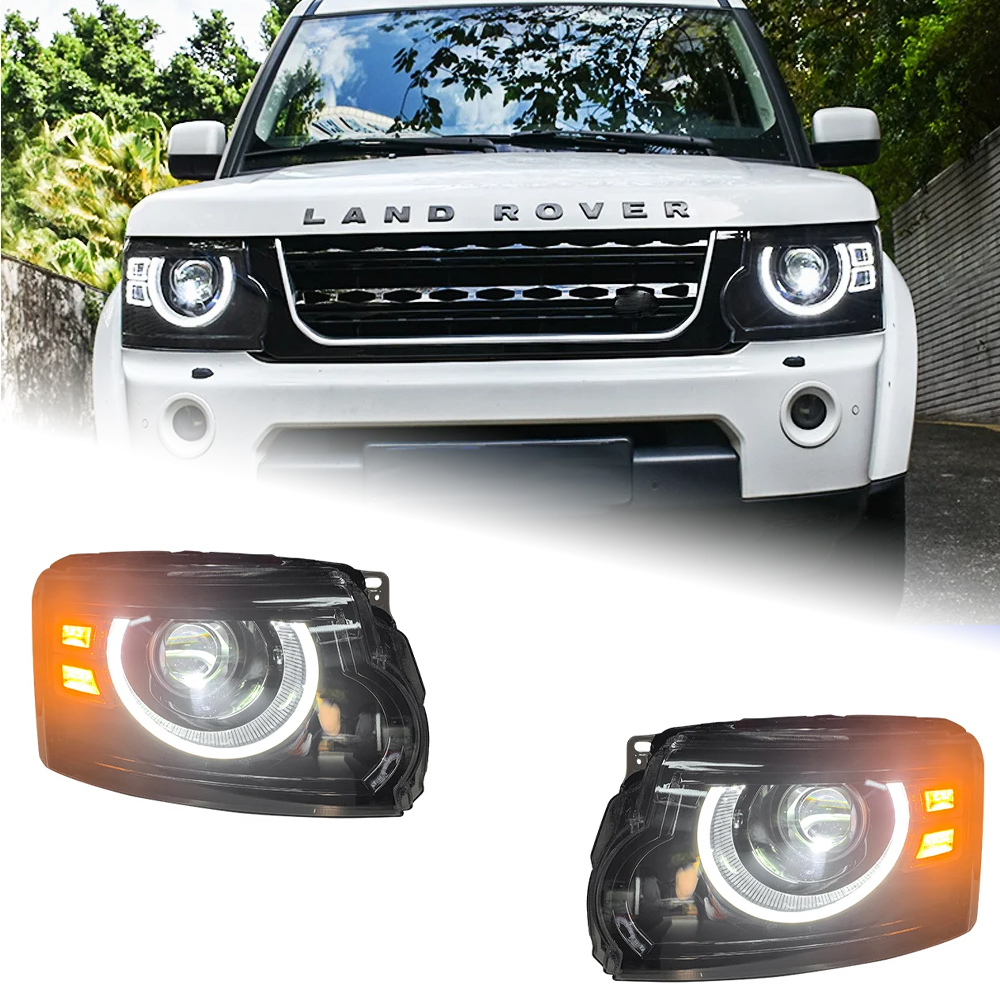 AKD Car Lights For Discovery 4 2010-2017 LR4 LED Auto Headlight Assembly Upgrade Defender Design Dynamic Lamp Tool Accessories