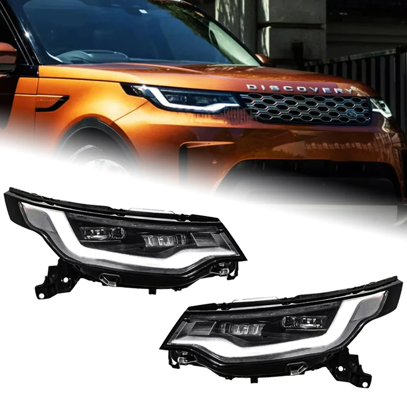 AKD Head Lamp for Land Rover Discovery 5 LED Headlight 2017-2020 LR5 Headlights DRL Turn Signal High Beam Angel Eye Projector