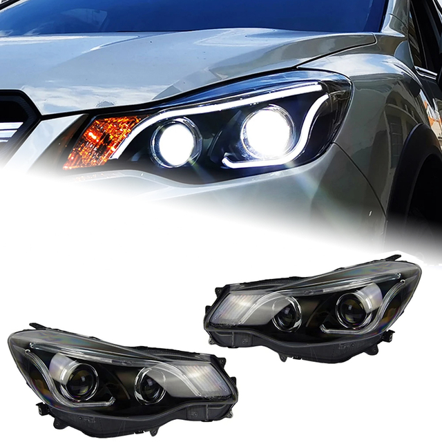 AKD Car Lights For Subaru XV 2011-2017 Impreza LED Modification Headlights DRL Dynamic Turn Signal Angel Eyes Lens Lamp Accessories Upgrade