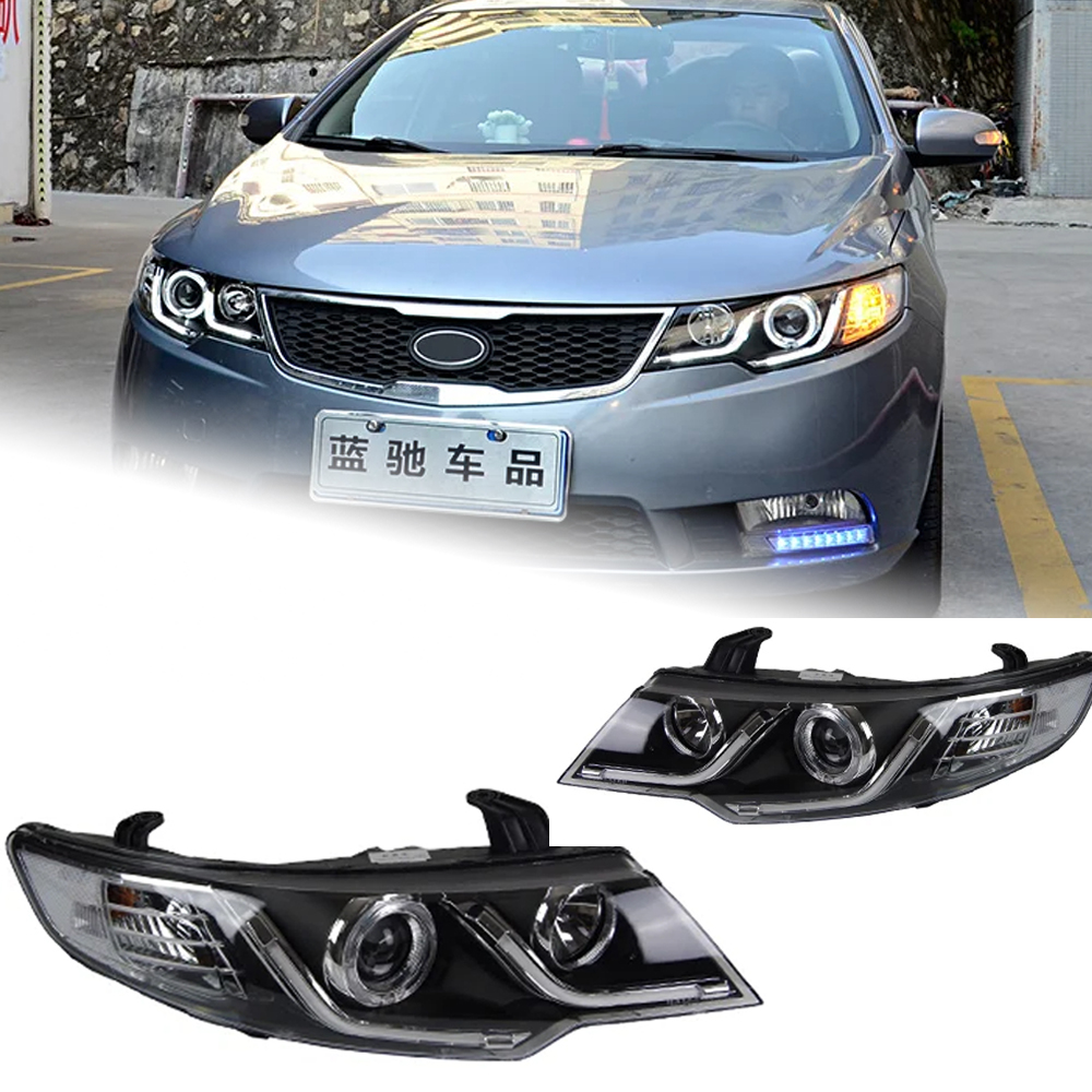 AKD Car Styling Head Lamp for Kia Forte Headlights 2009-2015 Forte Coupe LED Headlight LED DRL Hid Bi Xenon Auto Accessories