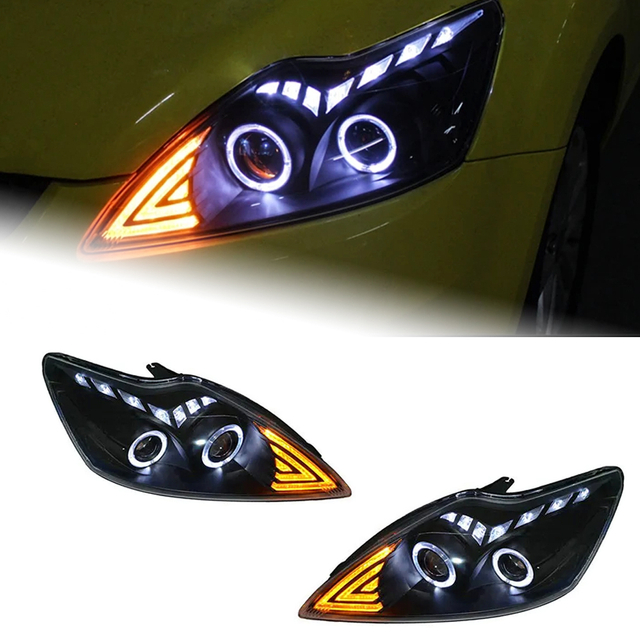 AKD Car Styling for Ford Focus Headlight 2009-2011 Focus 2 LED Headlight DRL Hid Head Lamp Angel Eye Bi Xenon Beam Accessories