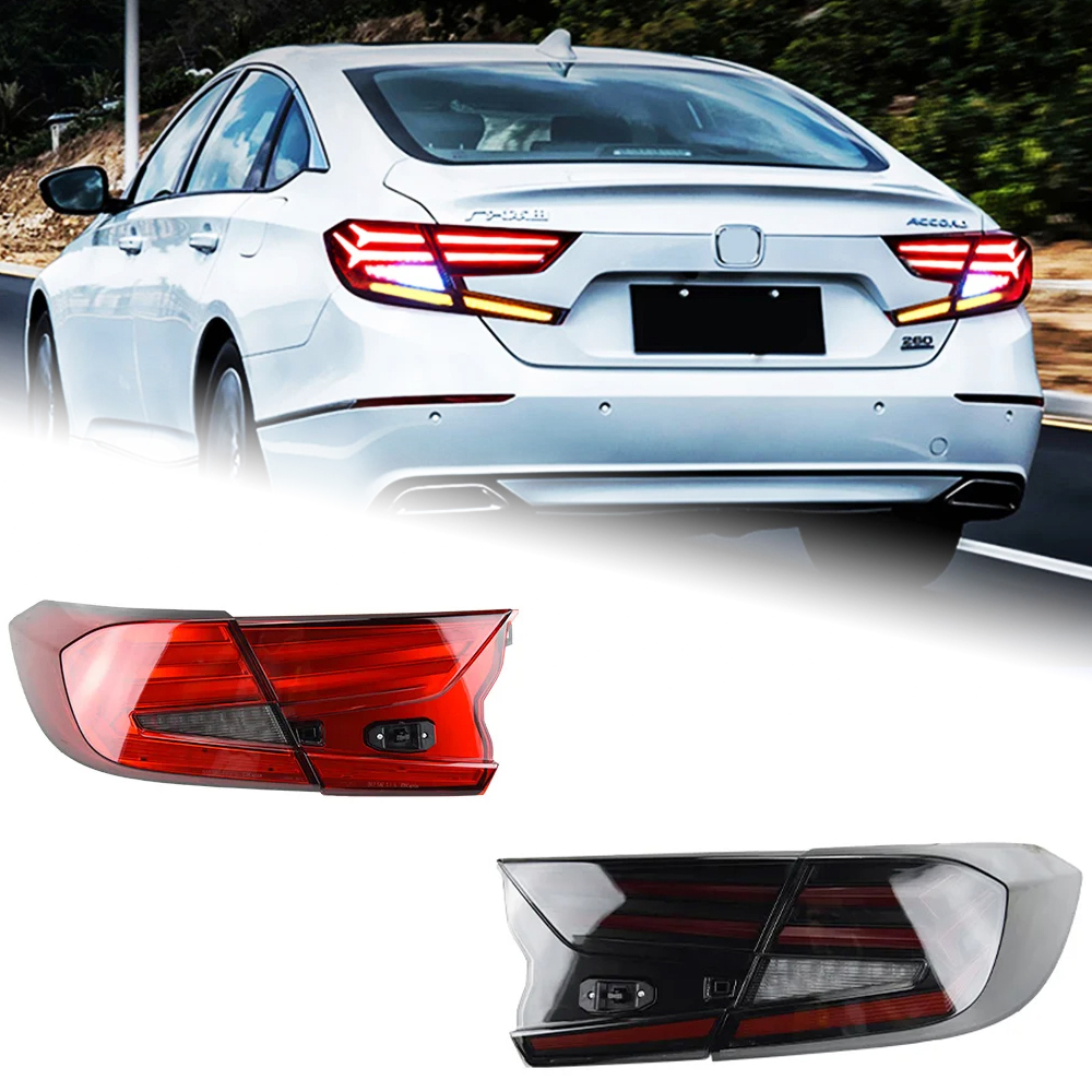 AKD Car Styling for Honda Accord Tail Light 2018-2022 New Accord LED Tail Lamp Rear Lamp DRL Signal Brake Reverse auto Accessories