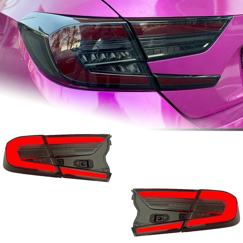 AKD Car Lights For Honda Accord X 2018-2022 10th LED Auto Taillights Assembly Upgrade 10.5th Design Dynamic Lamp Brightness Accessories