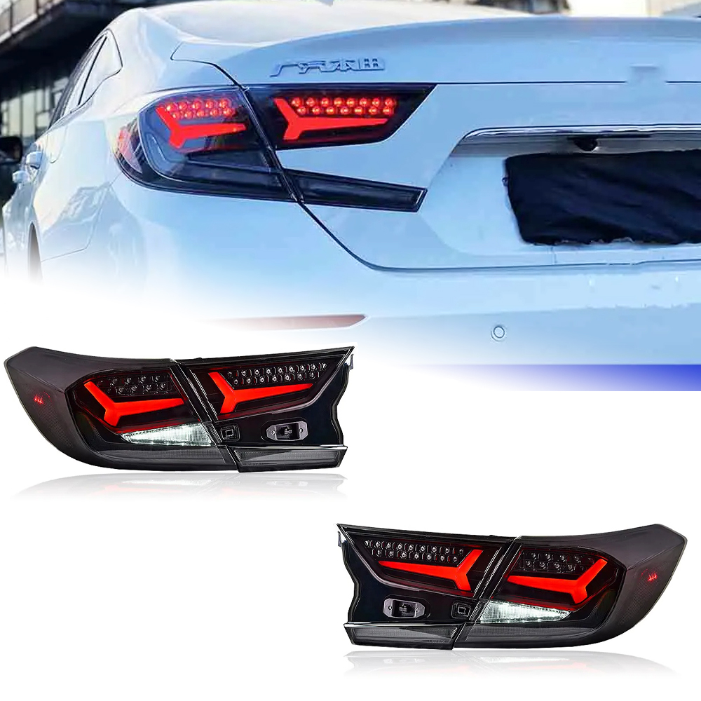 AKD Car Lights For Honda Accord X 10th 2018-2021 LED Auto Taillights Assembly Upgrade Lamborghini Design Dynamic Lamp Tools Accessories