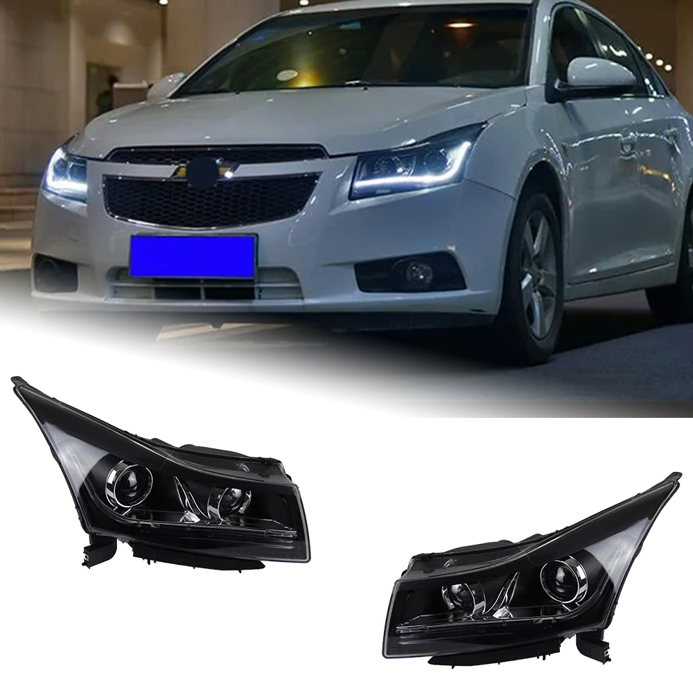 AKD Car Styling Head Lamp for Chevrolet Cruze Headlight 2009-2016 Double Lens LED DRL LED Signal Hid Bi Xenon Auto Accessories