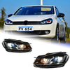 AKD Car Styling for VW Golf 6 Headlight 2009-2012 Dynamic Signal Golf6 LED DRL Hid Head Lamp Angel Eye Bi Xenon Beam Accessories