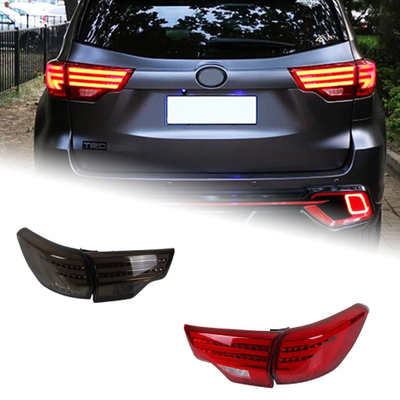 AKD Car Styling for Toyota Highlander Tail Lights 2015-2021 New Kluger LED Tail Lamp DRL Signal Brake Reverse auto Accessories