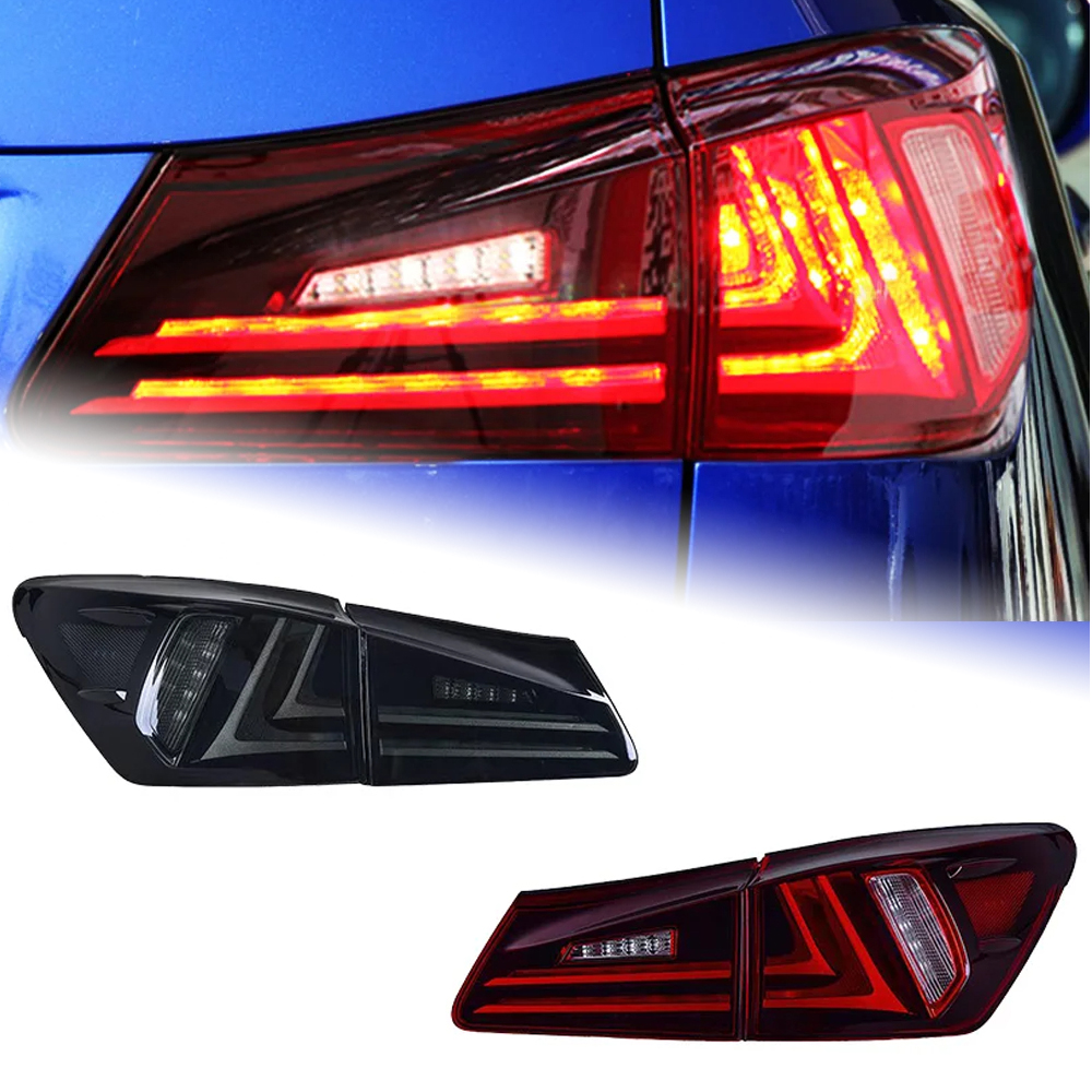 AKD Car Styling Tail Lamp for Lexus IS250 Tail Lights 2006-2012 IS300 LED Tail Light new design DRL Brake Reverse auto Accessories