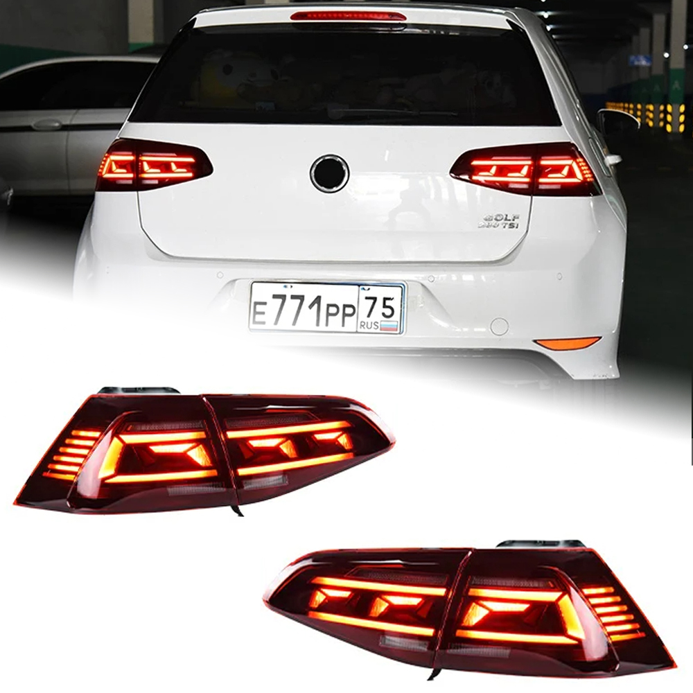 AKD Car Lights for VW Golf 7.5 2018-2021 Golf7.5 Upgrade Passat B8.5 Design Rear Fog Lamp Dynamic Turn Signal Highlight Break