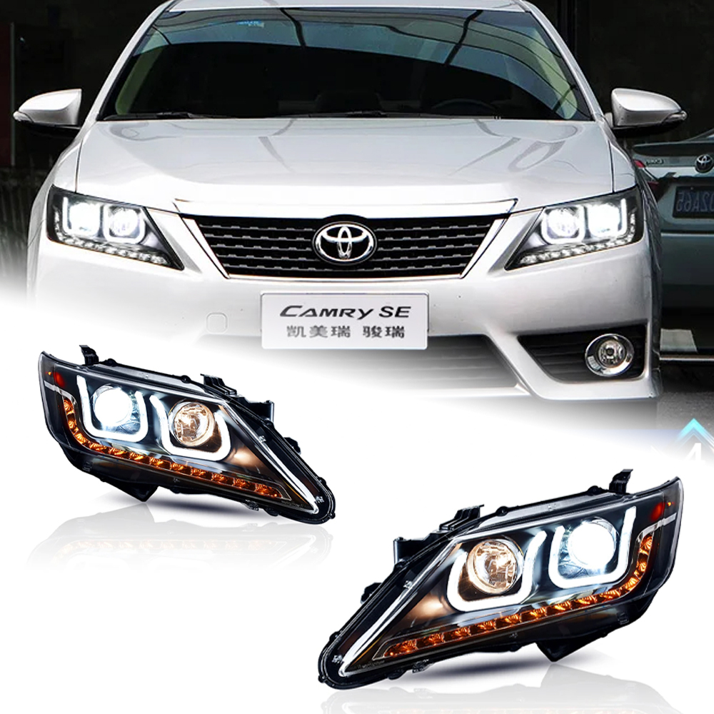 AKD Car Styling for Toyota Camry V50 LED Headlight 2012-2014 Camry LED DRL Hid Head Lamp Angel Eye Bi Xenon Accessories