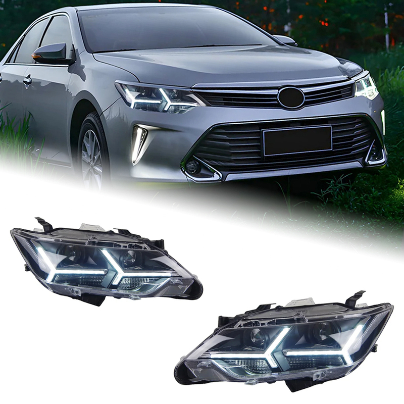 AKD Car Styling for Toyota Camry V55 LED Headlight 2015-2017 New Camry LED DRL Hid Head Lamp Angel Eye Bi Xenon Accessories