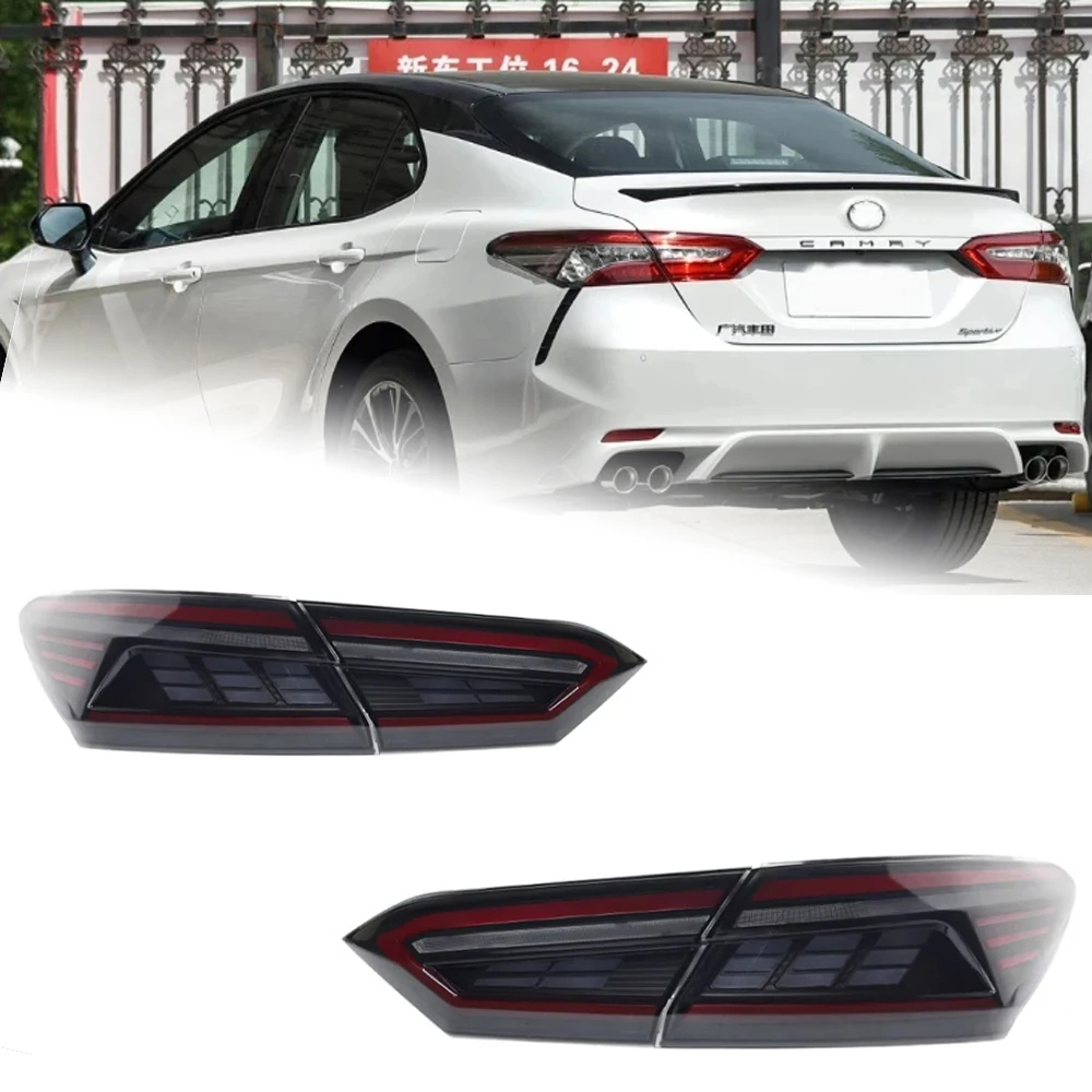 AKD Car Styling for Toyota Camry LED Tail Light 2018-2023 Camry Rear Fog Brake Turn Signal auto Accessories