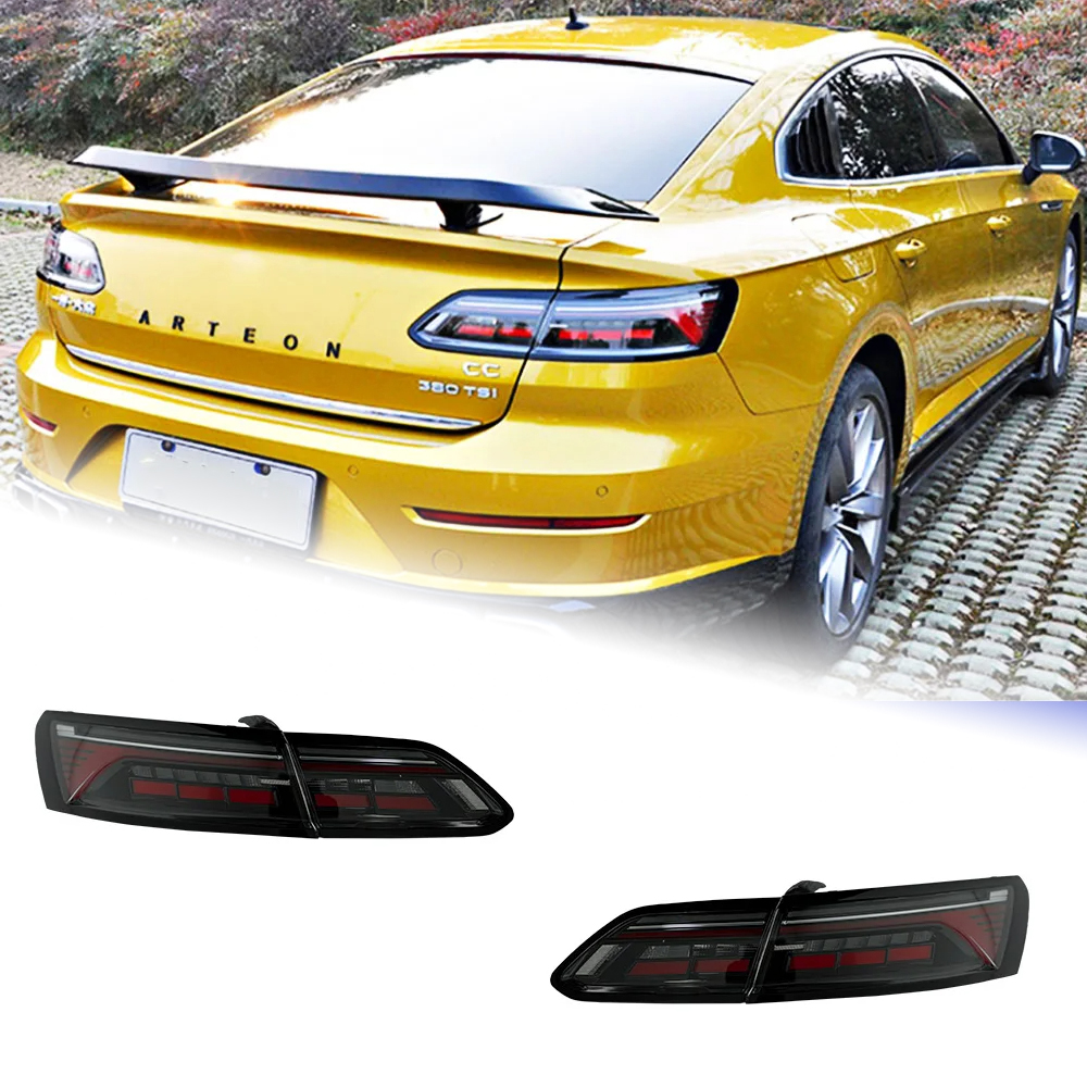 AKD Tail Lamp for VW CC Areton LED Tail Light 2019-2022 CC Areton Rear Fog Brake Turn Signal Automotive Accessories